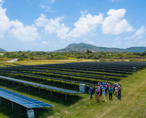 RMI visits Saint Lucia's solar farm on an energy transition project