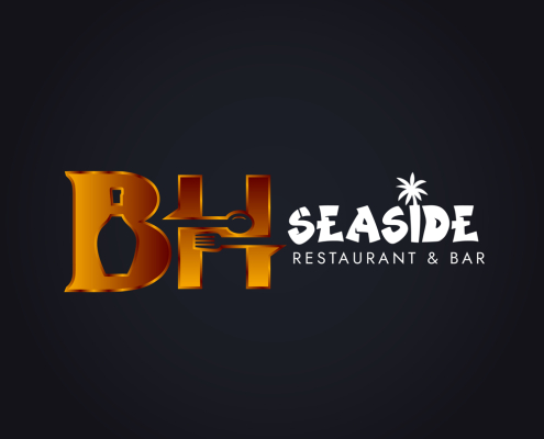 BH-Seaside-Restaurant-and-Bar-Logo-Design