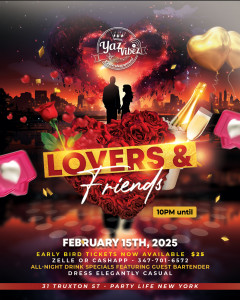 Yaz Vibez Lovers and Friends Flyer Design