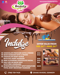 Beauty Spot Indulge Massage Flyer Design