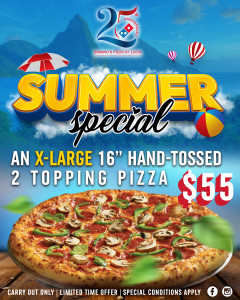 Dominos Pizza Summer-Special 2025 Flyer Design