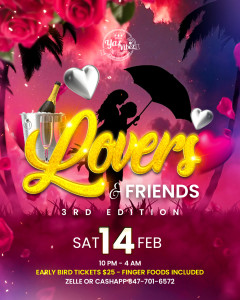 Yaz Vibez Lovers and Friends in Brooklyn Flyer Design