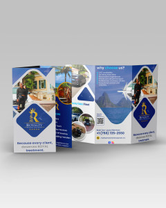Royalty Private Transfer Brochure Graphic Design